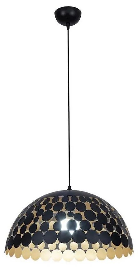 Csillár zsinóron LISA BLACK 1xE27/60W/230V