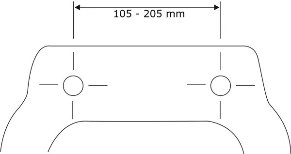 WENKO 22015100-WC ülőke WENGE 35,5x42,5 cm barna/ezüst