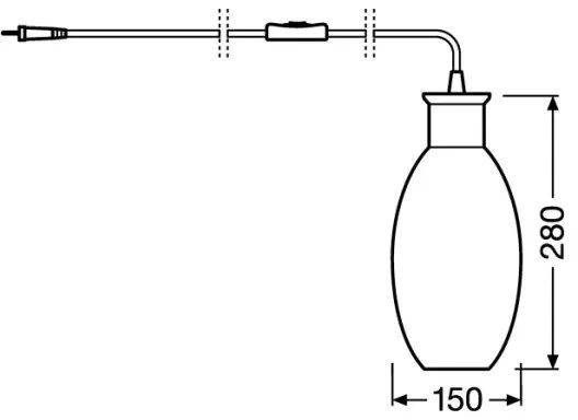 Ledvance - Asztali lámpa GRAPE 1xE27/40W/230V