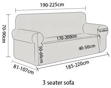 4Home Magic clean elasztikus kanapéhuzat sötétbarna, 190 - 230 cm