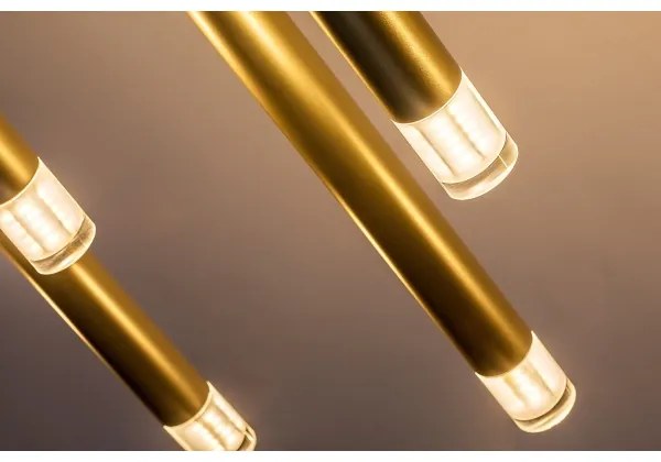 Rabalux 72365 - Csillár zsinóron RAMIRA 10xG9/5W/230V arany