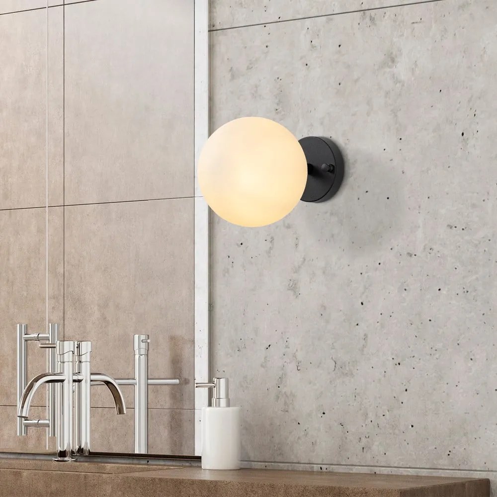 Fekete-fehér fali lámpa ø 15 cm Atmaca – Opviq lights