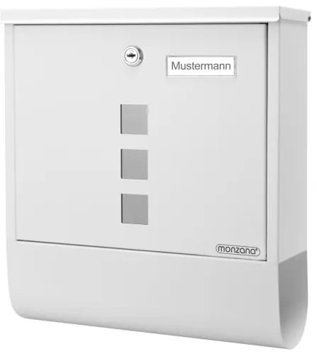 monzana® Postaláda 30,5x8,5x33,5 cm - fehér