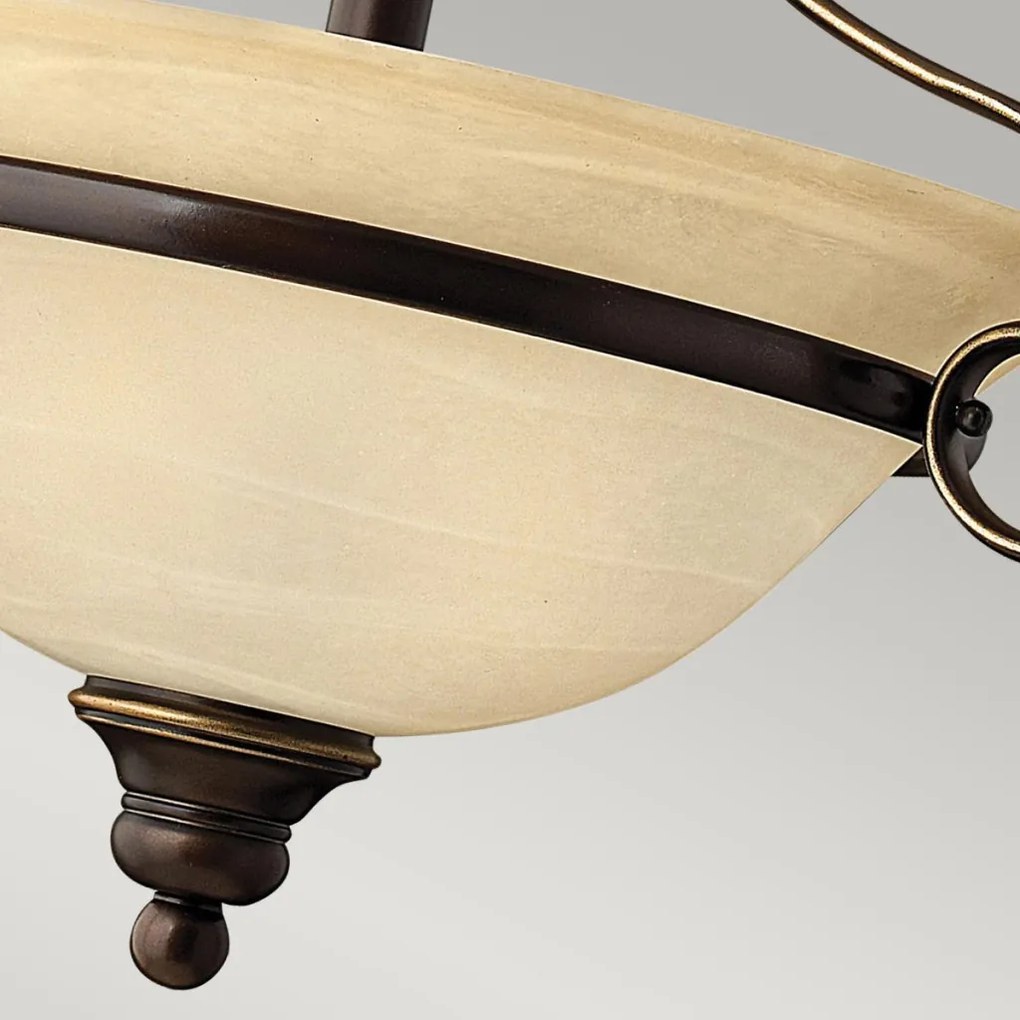 ELSTEAD HK-CELLO-SF CELLO Klasszikus Mennyezeti Lámpa Alabástrom, Antik Bronz E27 IP20