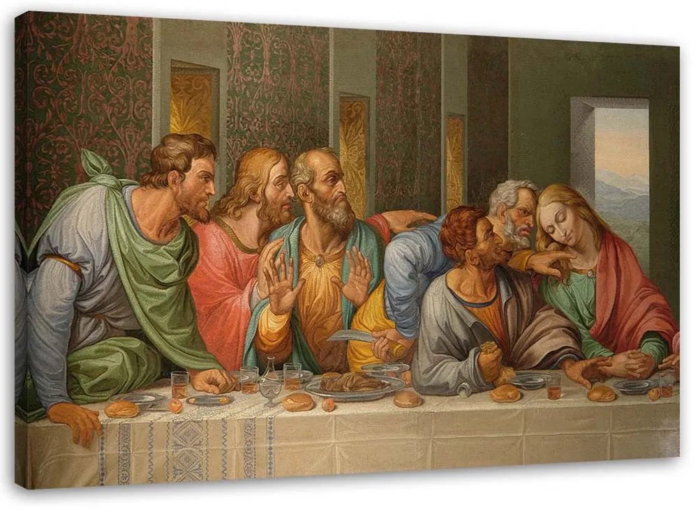 Gario Vászonkép Részlet az utolsó vacsorából - Leonardo da Vinci, reprodukció Méret: 120 x 80 cm