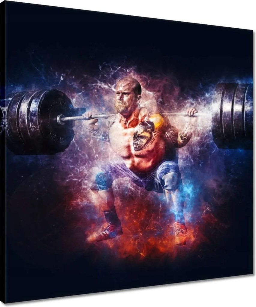 Vászonkép 50x50 Súlyemelés Erő