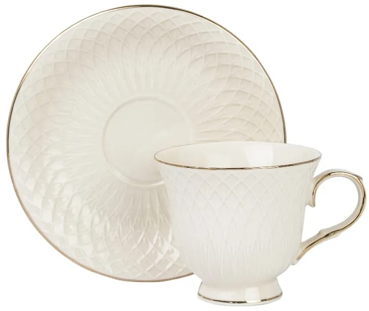 Amy - porcelán 2 személyes csésze+alj szett díszdobozban, 210 ml