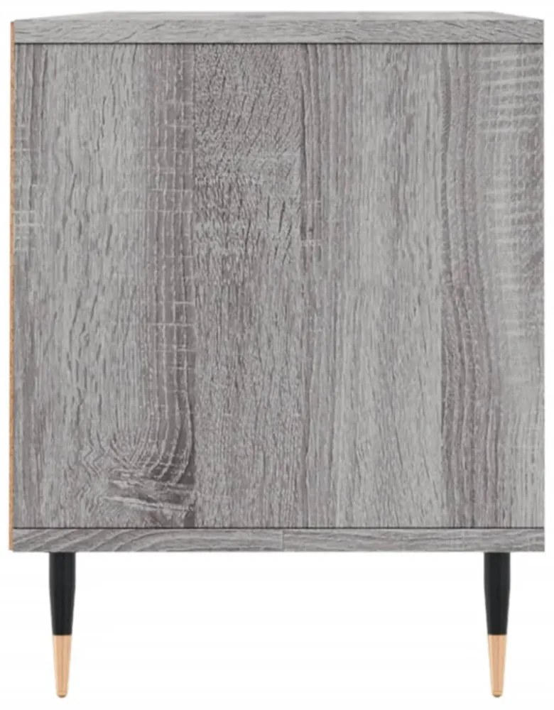 szürke sonoma színű szerelt fa TV-szekrény 100x34,5x44,5 cm