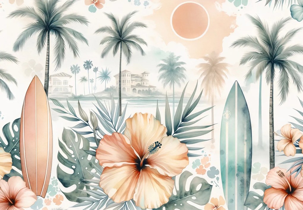 Fotótapéta - Absztrakt Hawaii (147x102 cm)