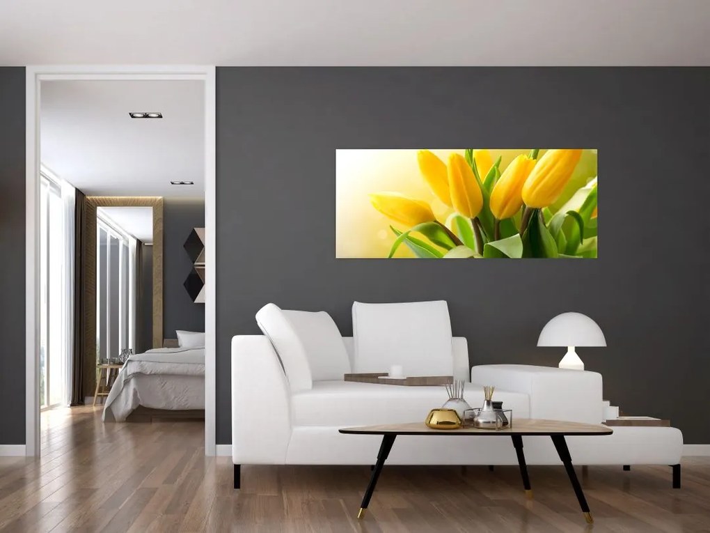 Kép - Sárga tulipán (120x50 cm)