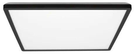 NIVERA LED 24W 230V IP54 fürdőszobai mennyezeti lámpa 30x30 cm fekete