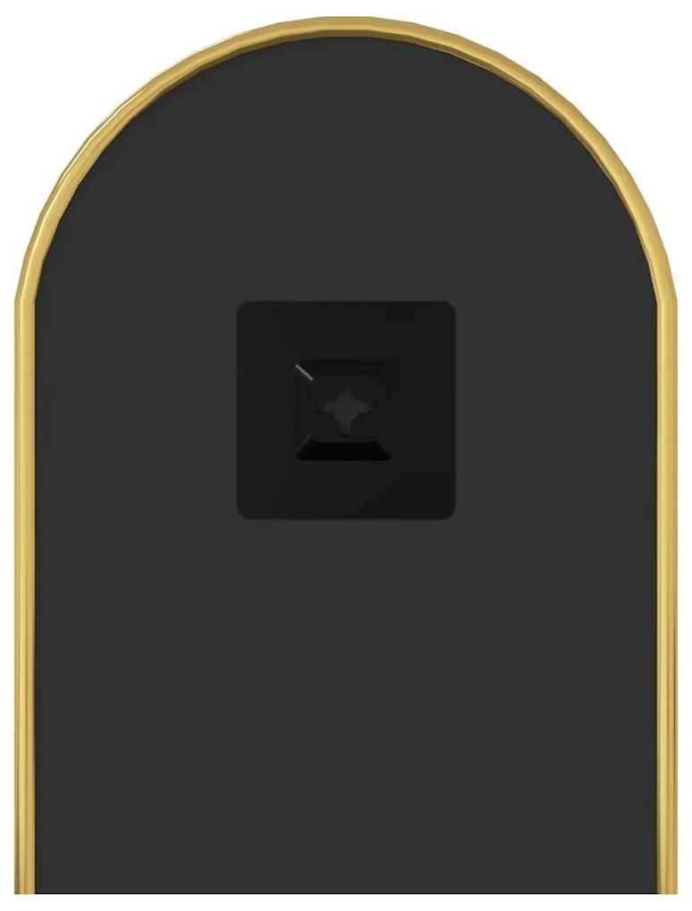 aranyszínű ovális falitükör 50x20 cm