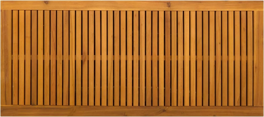 vidaXL Kerti Tároló Doboz 185 L Tömör Akácfa 113 x 50 x 56 cm Bézs