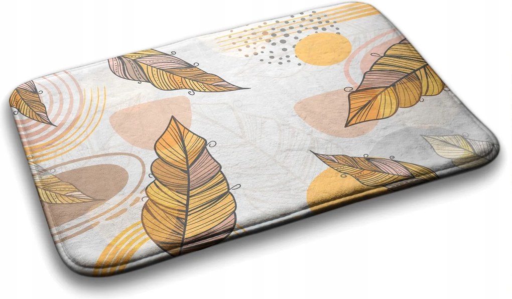 Puha fürdőszobaszőnyeg Sárga levelek 75x45 cm