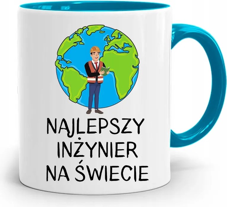 Mérnöknek Kék Ajándék Bögre fényképes nyomtatással