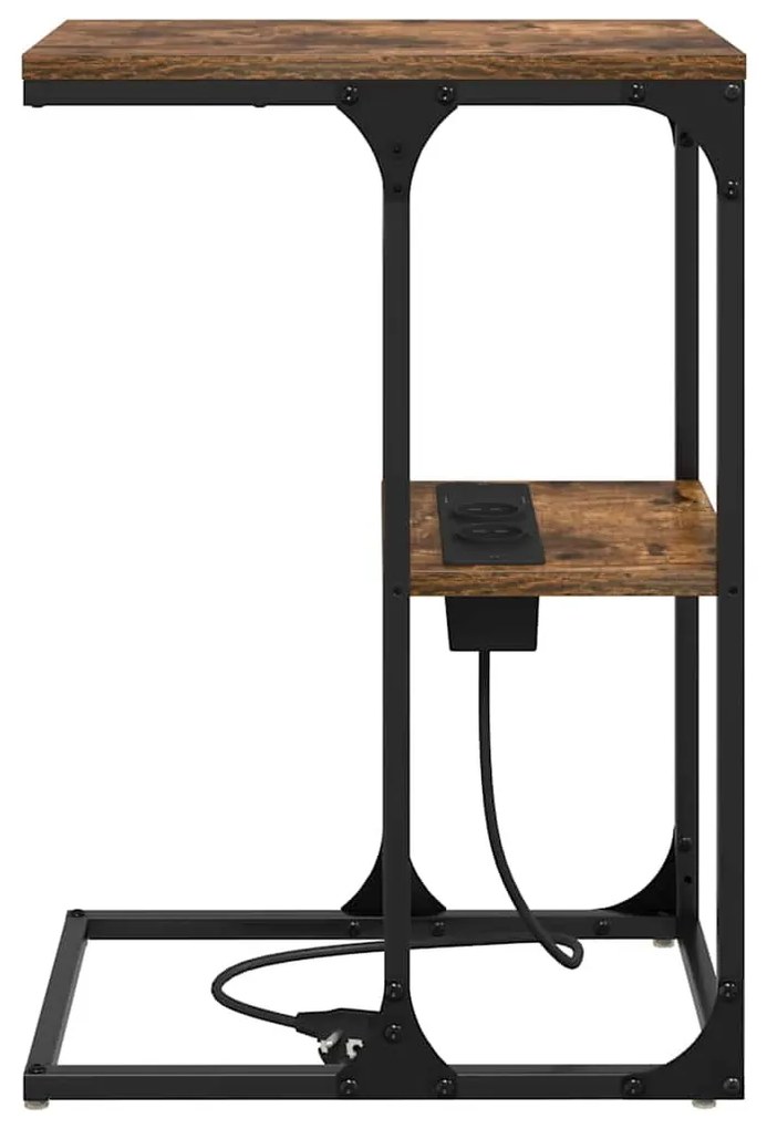 Éjjeli asztal Füstölt tölgy 41.5 x 26 x 60.5 cm Faanyag