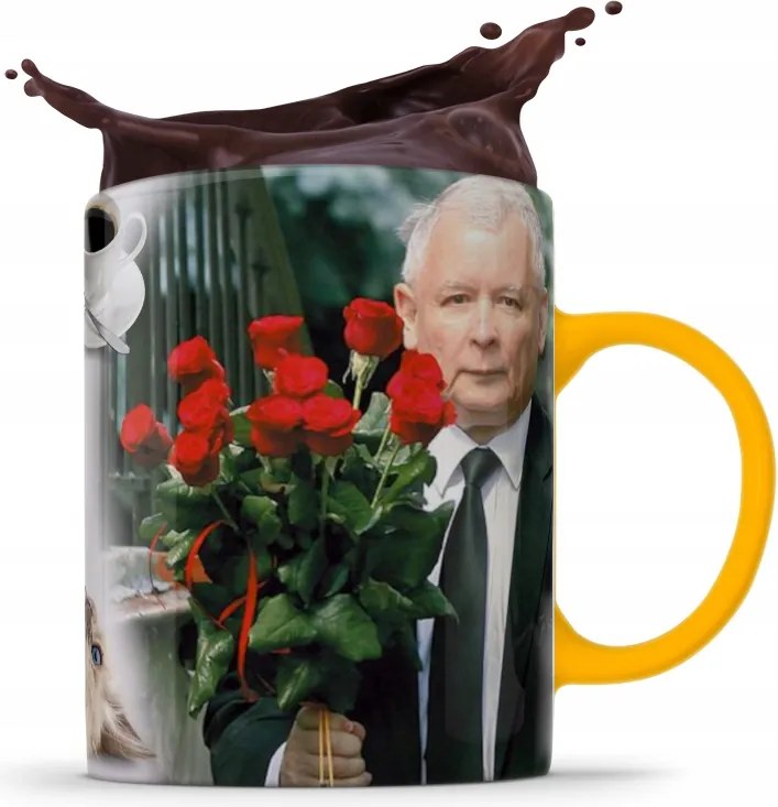 Bögre Jaroslaw Kaczynski Születésnapi Üdvözlőlap fényképes nyomtatással