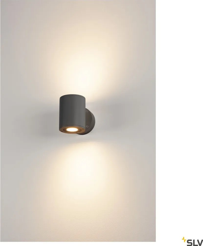SLV 1002018 SITRA Modern Kültéri Fali Lámpa Antracit LED IP44