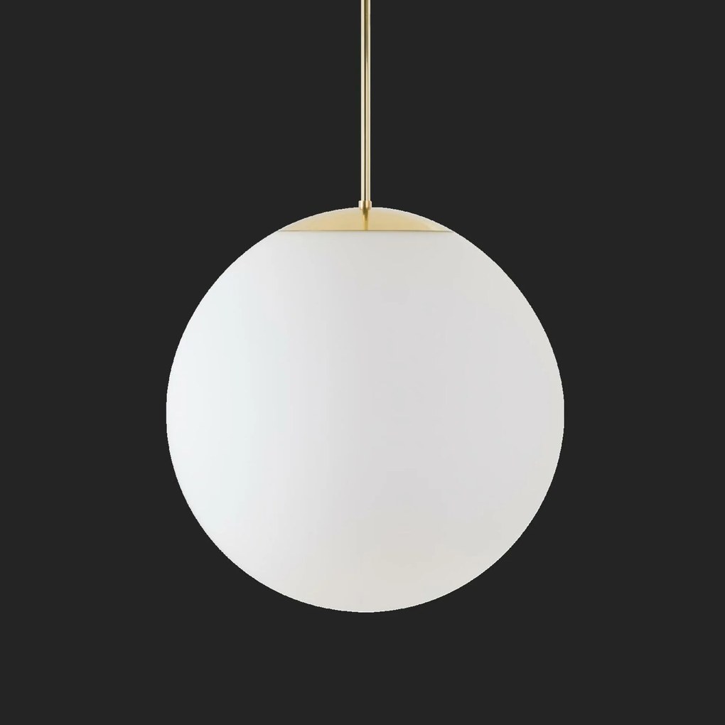 Osmont 62070 Adria P4 Hp függesztett üveglámpa polírozott sárgaréz fehér IP4