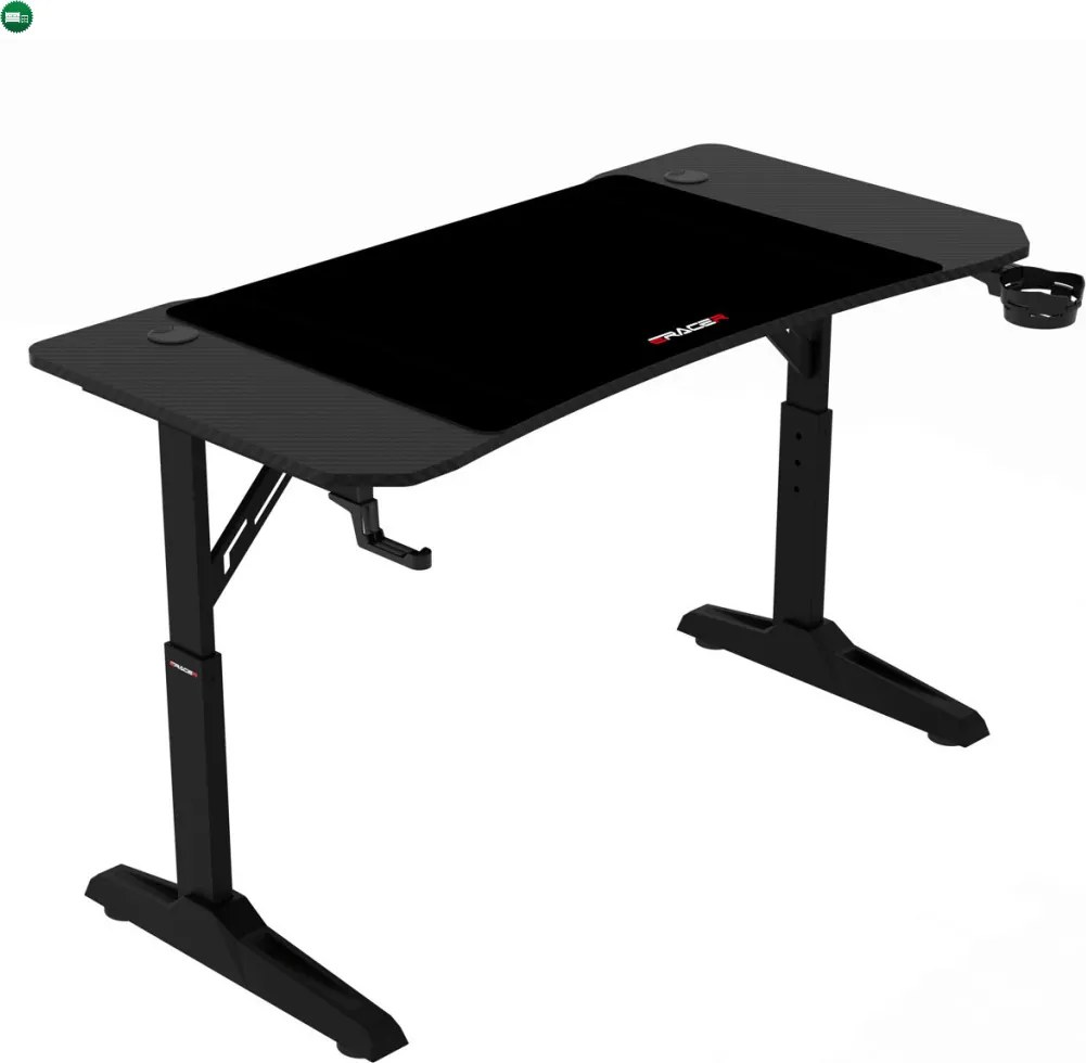 NERO karbon gamer asztal 160 × 60 cm