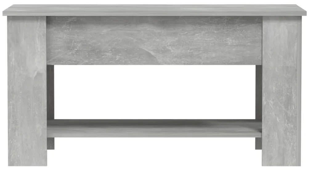 Betonszürke szerelt fa dohányzóasztal 101 x 49 x 52 cm