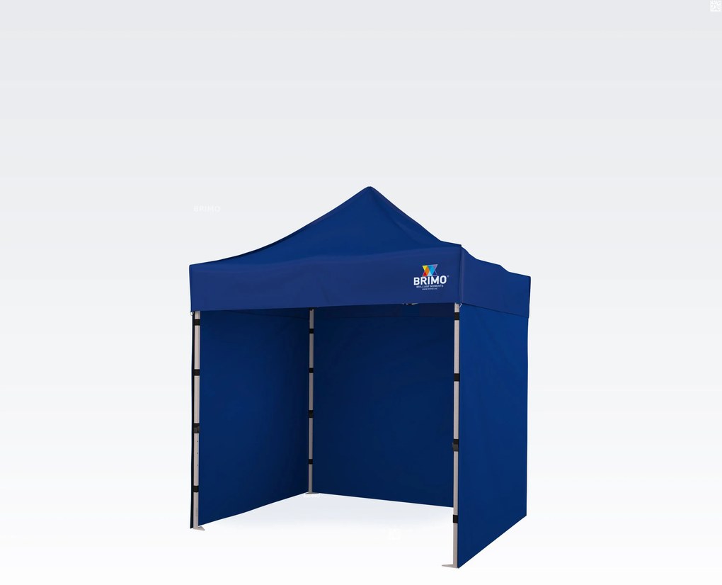 Ollós pavilon 2x2 m acél | Profi háttér Felállítva 45 mp alatt. - plusz 3 oldalfal - Kék