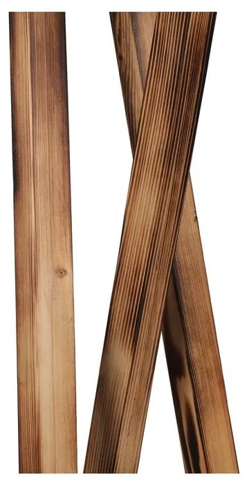 Fekete-barna állólámpa textil búrával (magasság 149 cm) Maçka – Opviq lights