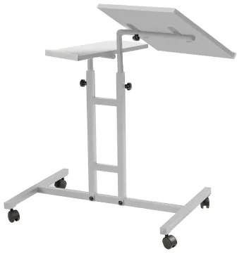 Állítható asztal GLEN 87x67 cm fehér