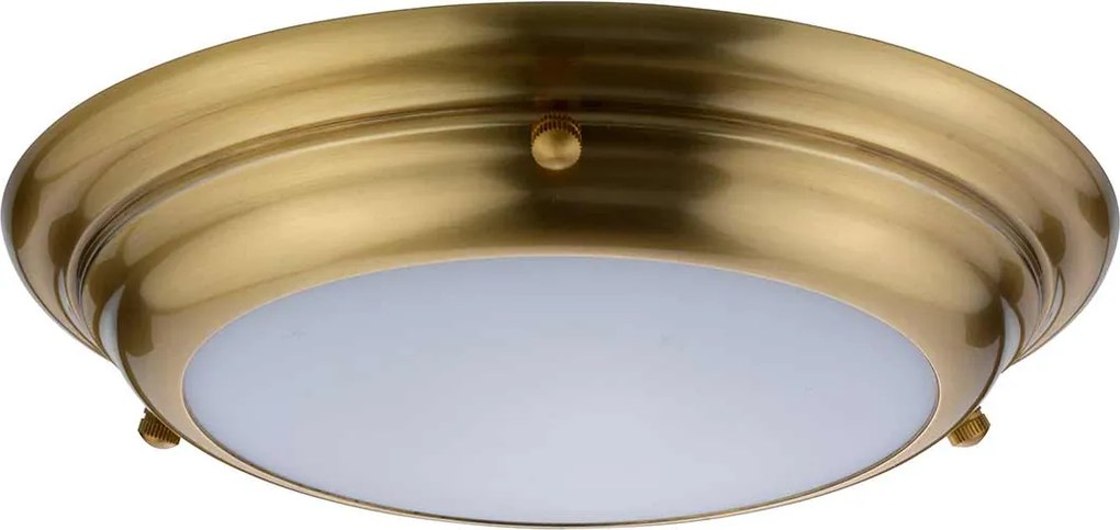 Elstead klasszikus LED mennyezeti lámpa welland mini sárgaréz elswelland-f-s-ab IP54