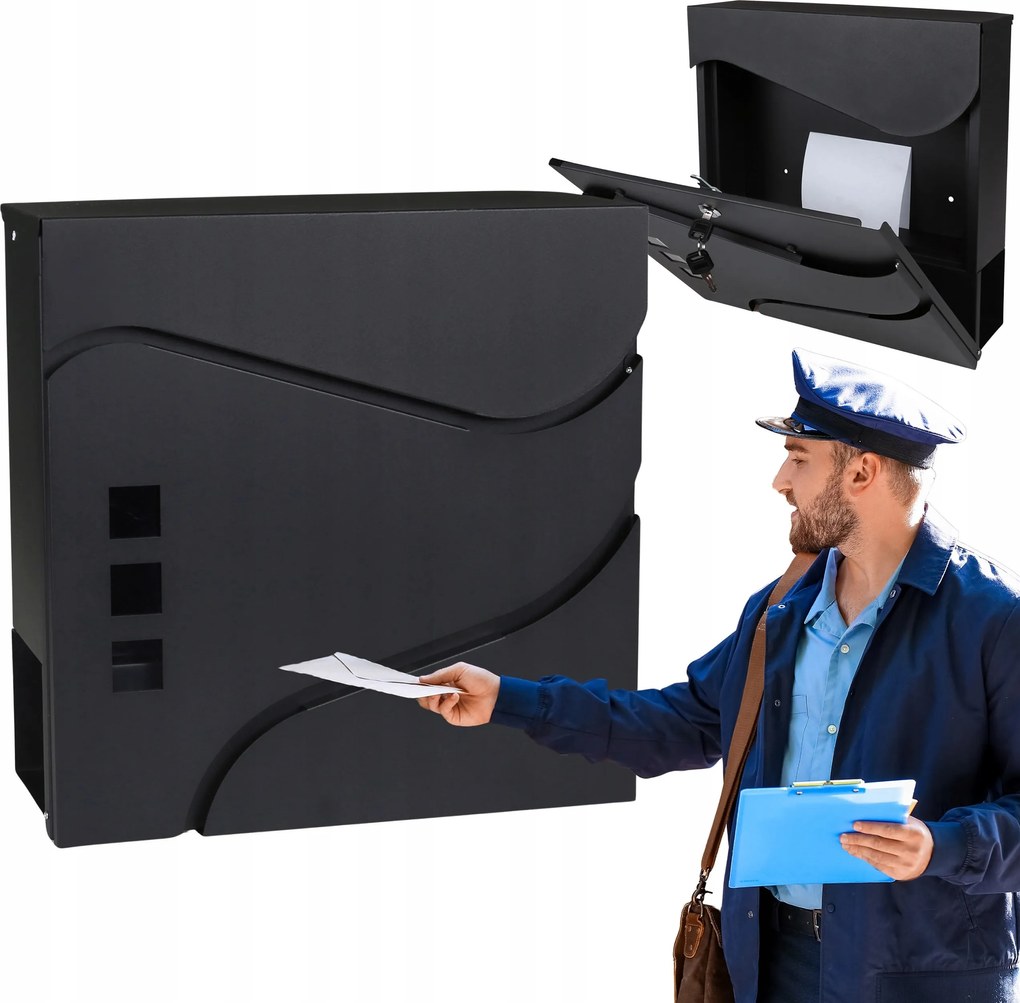 Antracit postaláda levelek újságok számára 2 Db Uv Kulcs