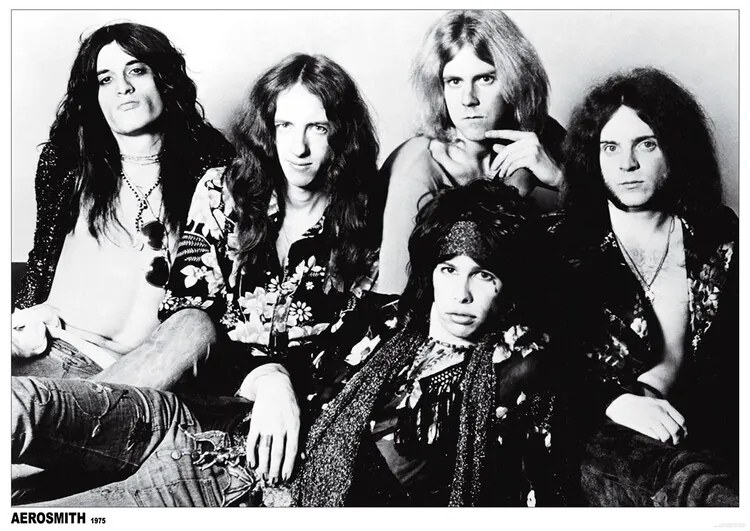 Plakát Aerosmith - b/w group