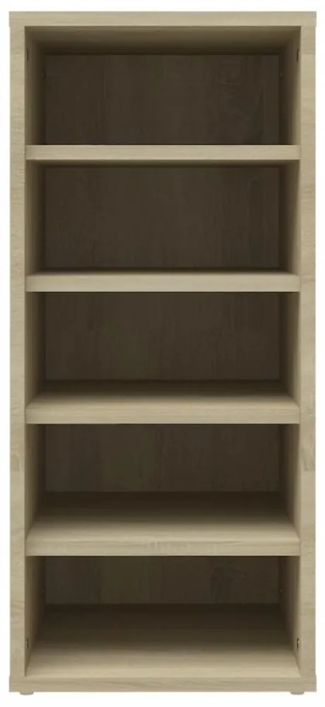 2 db sonoma tölgy színű szerelt fa cipősszekrény 31,5x35x70 cm