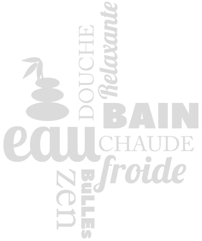 Zen vízálló zuhanymatrica, 55 x 65 cm - Ambiance