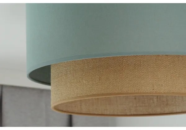 Duolla - Mennyezeti lámpa BOHO 1xE27/15W/230V átm. 45 cm zöld/barna