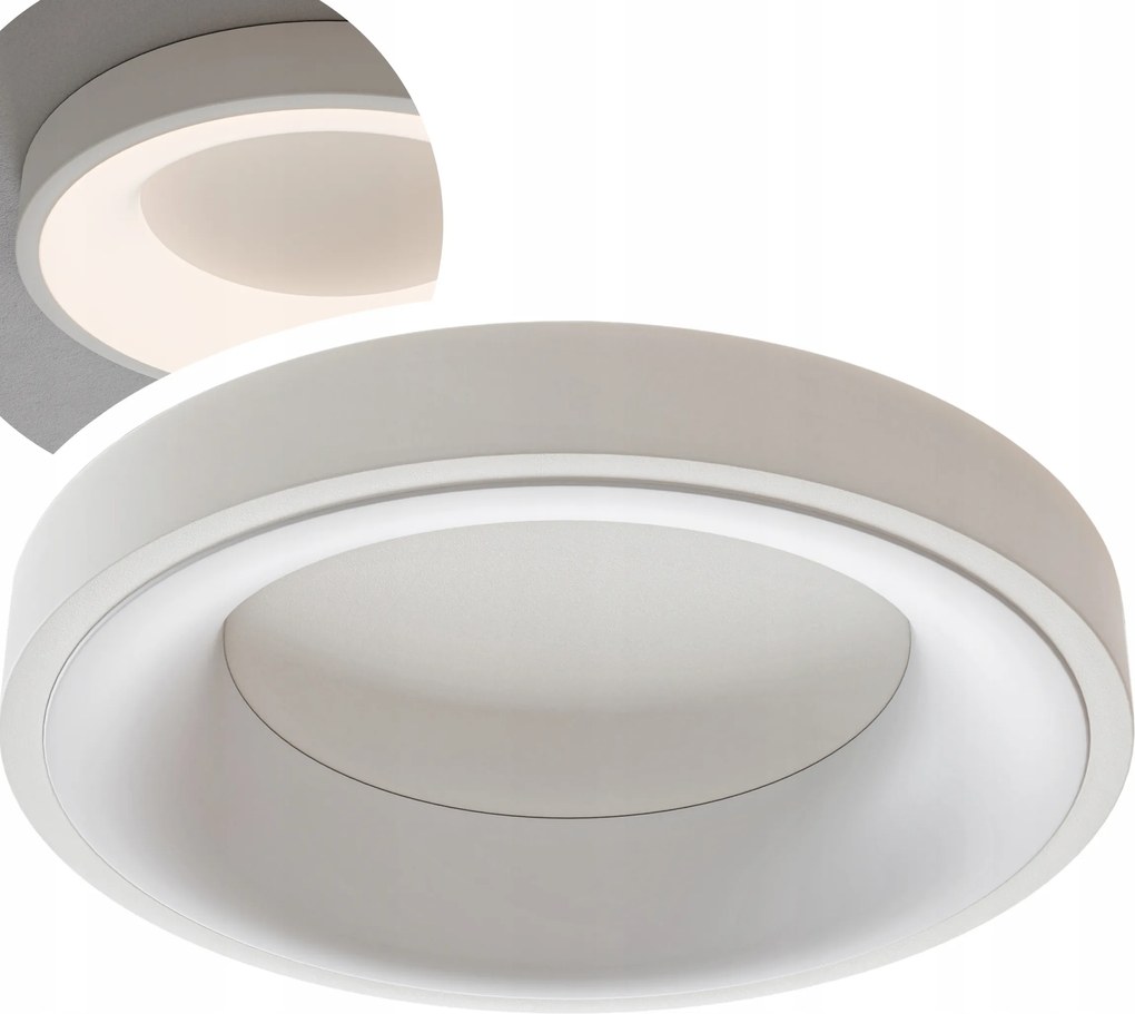 Plafon Mennyezeti Lámpa Led Panel Falra szerelhető 30W Kerek Lámpatest Fekete 4000K