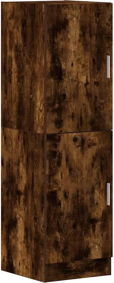 vidaXL füstös tölgy színű szerelt fa konyhaszekrény 38x41,5x131,5 cm