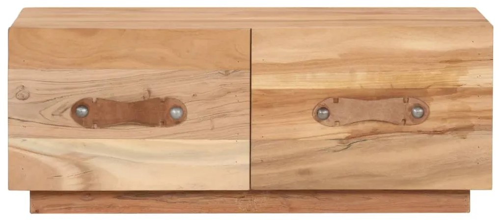 Tömör újrahasznosított fa dohányzóasztal 90 x 50 x 35 cm