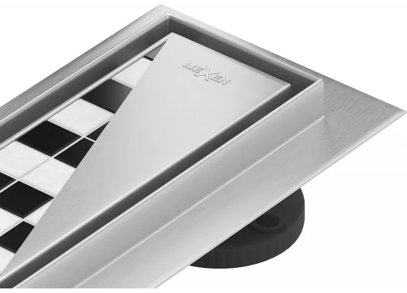 Mexen Flat M13 vonalfelületi elfolyó 2 az 1-ben 50 cm, inox - 1010050-15