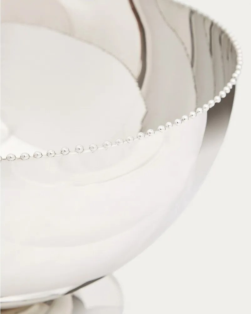 Ezüstszínű rozsdamentes acél tál ø 25,5 cm Nirela – Kave Home