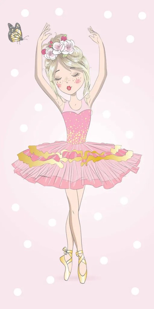 Balett, Balerina Dance fürdőlepedő, strand törölköző 70x140cm