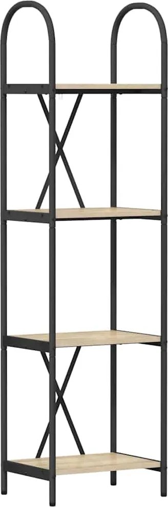 vidaXL Könyvespolc Sonoma tölgy 40 x 30 x 146 cm Faanyag