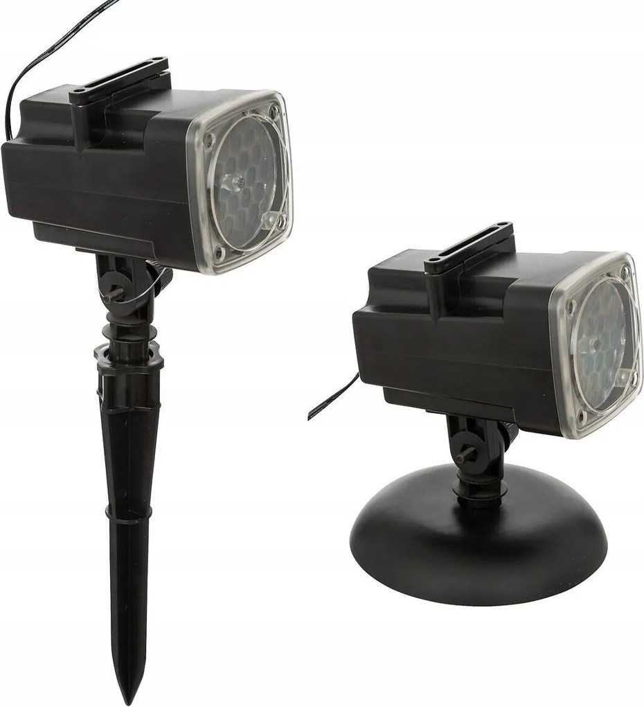 Karácsonyi Kültéri Projektor Műanyag 12X7,5X33,5 CM Fekete