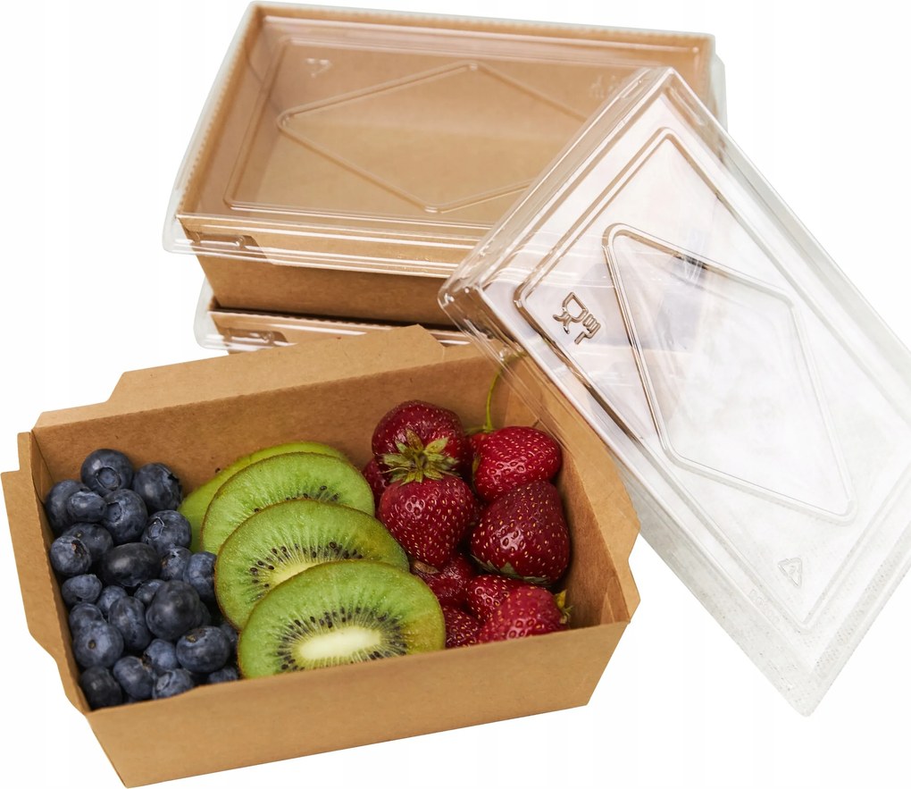 Ebéd doboz eldobható pap Fedéllel 1600ml 200db