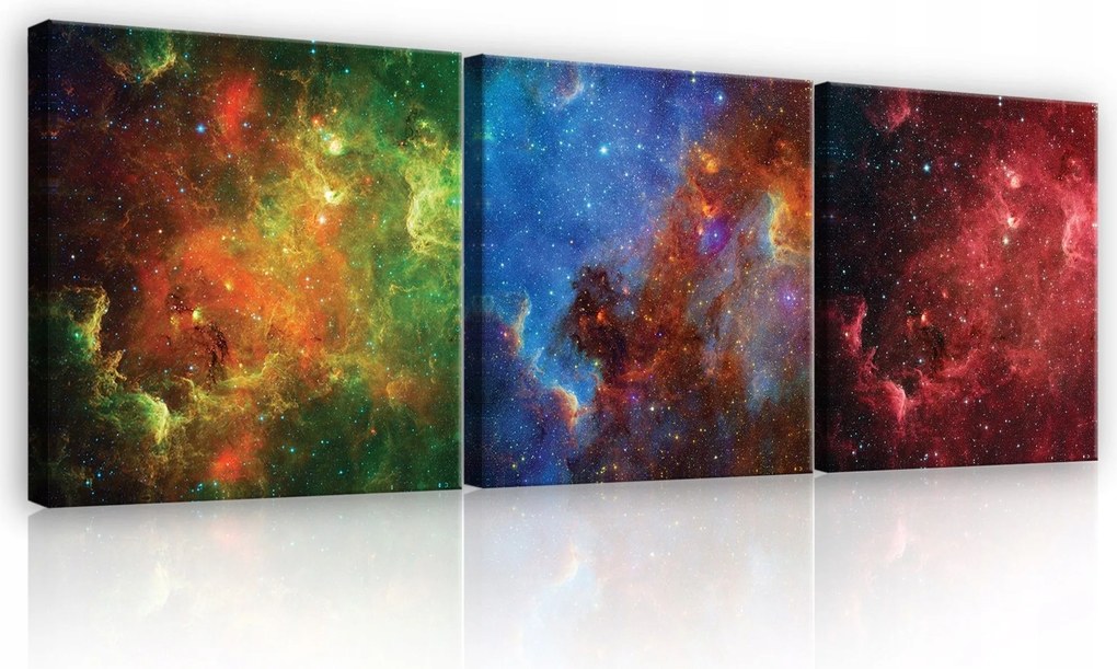 Vászonkép 75x25 Kozmosz köd csillagok univerzum galaxis tér