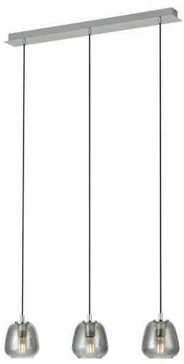 Eglo 39667 - Csillár zsinóron ALBARINO 3xE27/40W/230V füstös