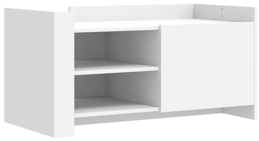 Fekete szerelt fa dohányzóasztal 100 x 50 x 50 cm