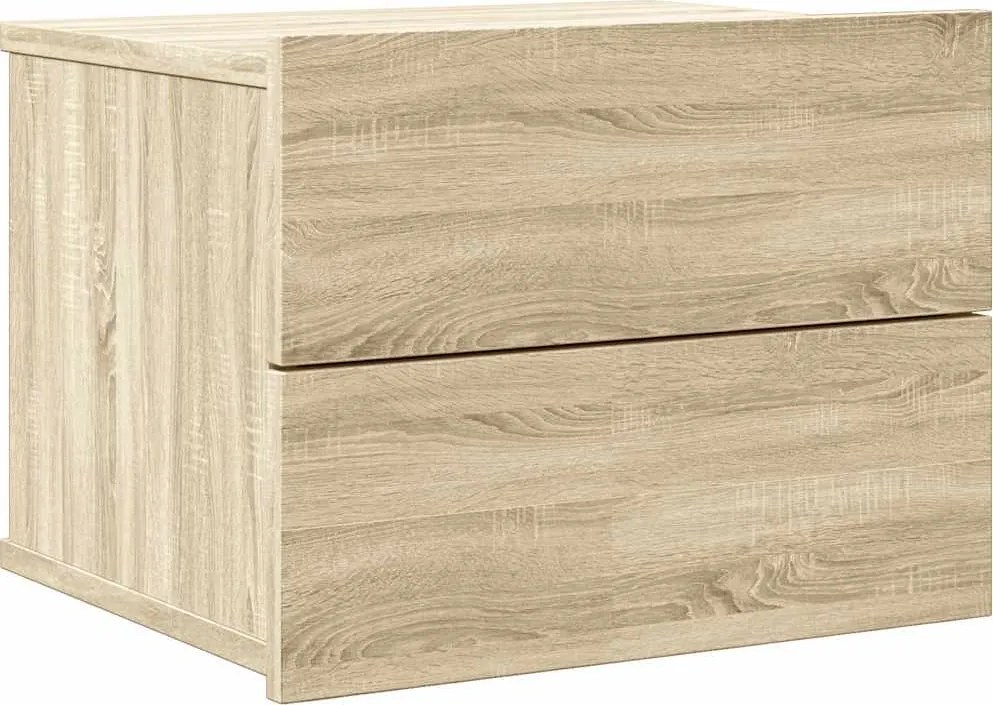 vidaXL sonoma tölgy színű forgácslap éjjeliszekrény 40 x 30 x 30 cm