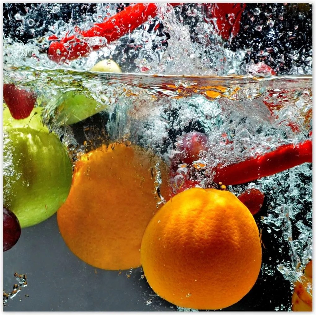 Poszterek 100x100 Gyümölcsös köpködés