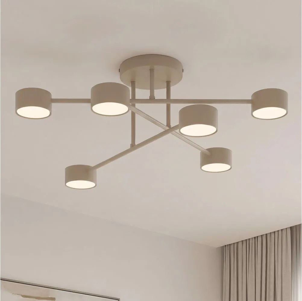 Felületre szerelt csillár HALO 6xGX53/10W/230V bézs