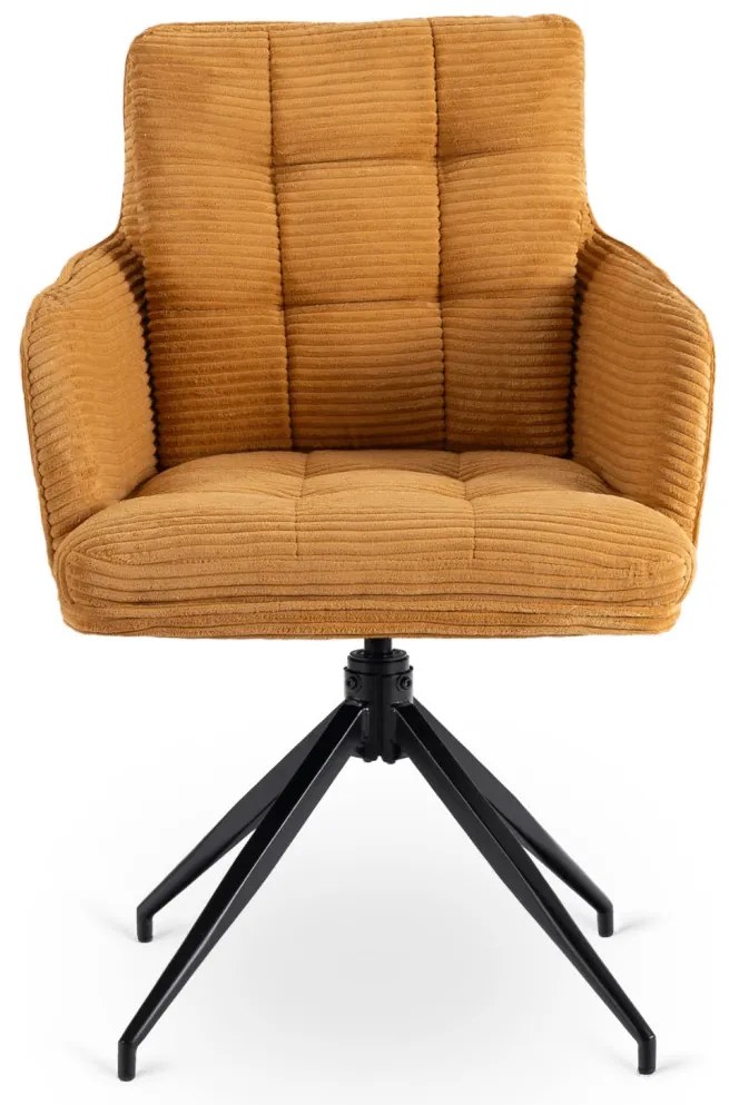 Forgó Étkező/Tárgyaló Fotel Mustár Színben.